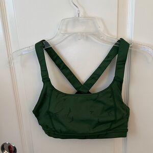 Oiselle Lesko Bra - 6 - forest green